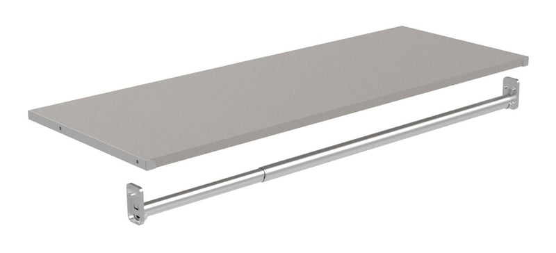 ClosetMaid Modular Shelf & Hang Rod Kit, Taupe J2