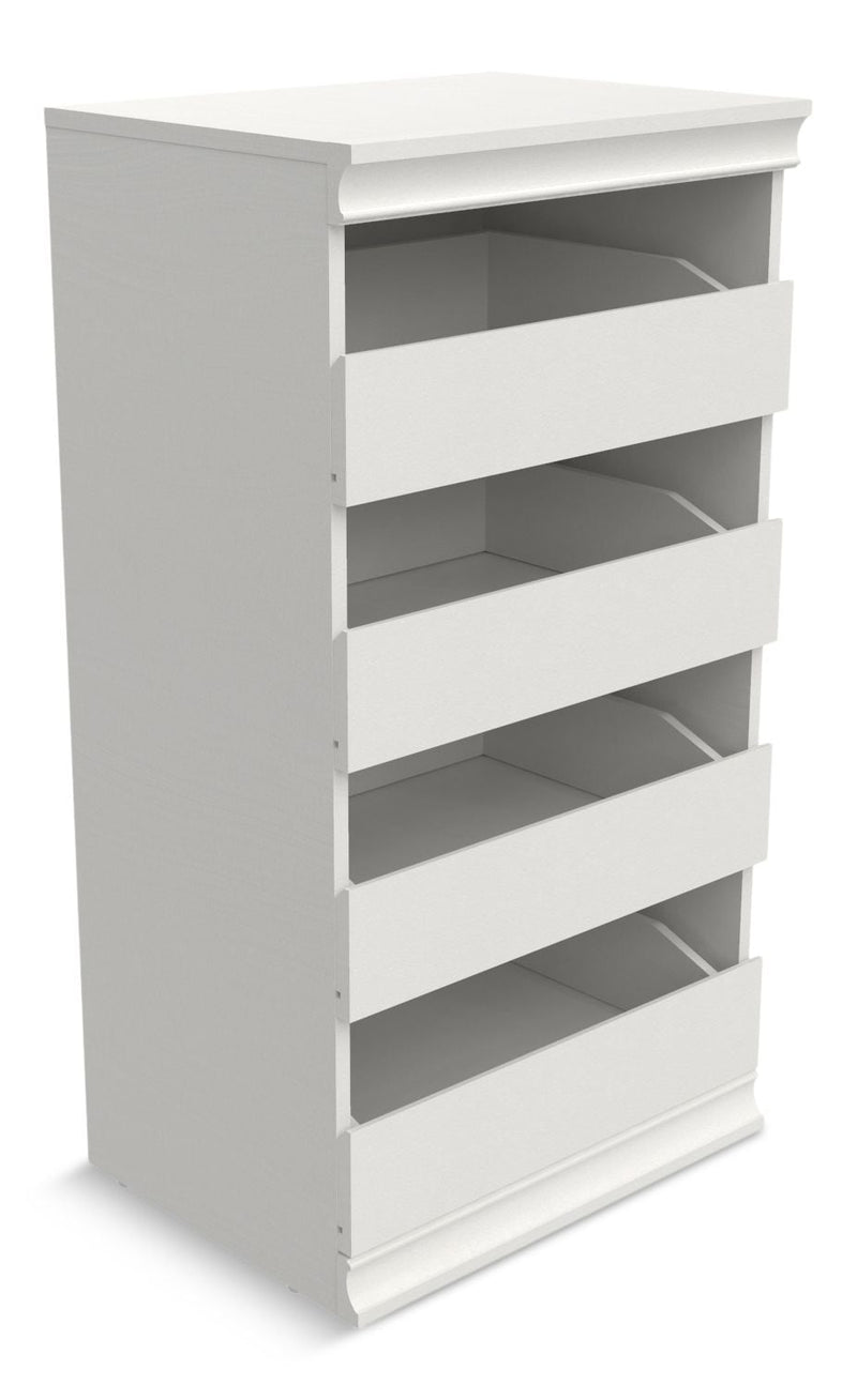 ClosetMaid Modular Stackable 4-Drawer Storage Unit, White G0