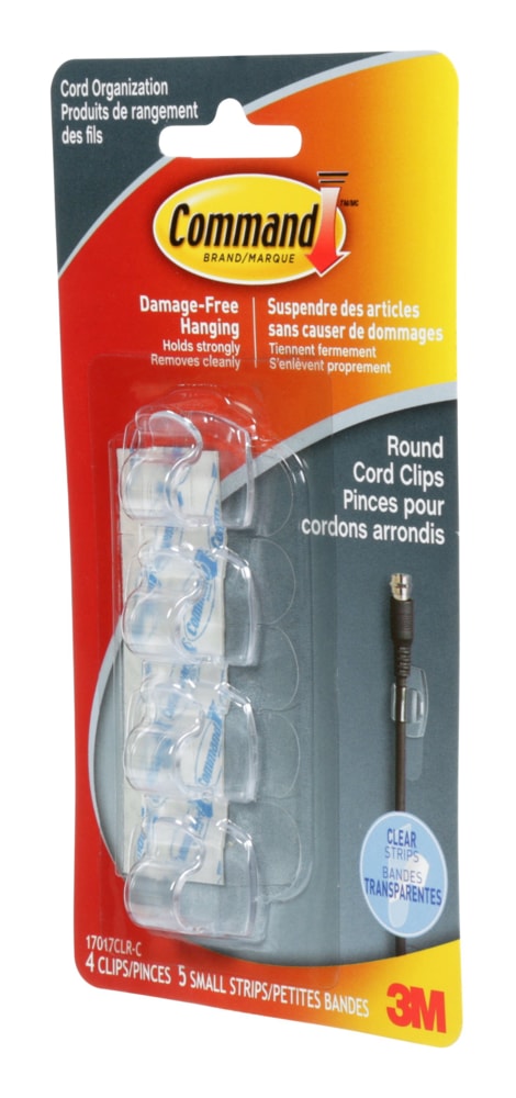 Command Cord Clips, For Electronic Cord, Damage Free Y8