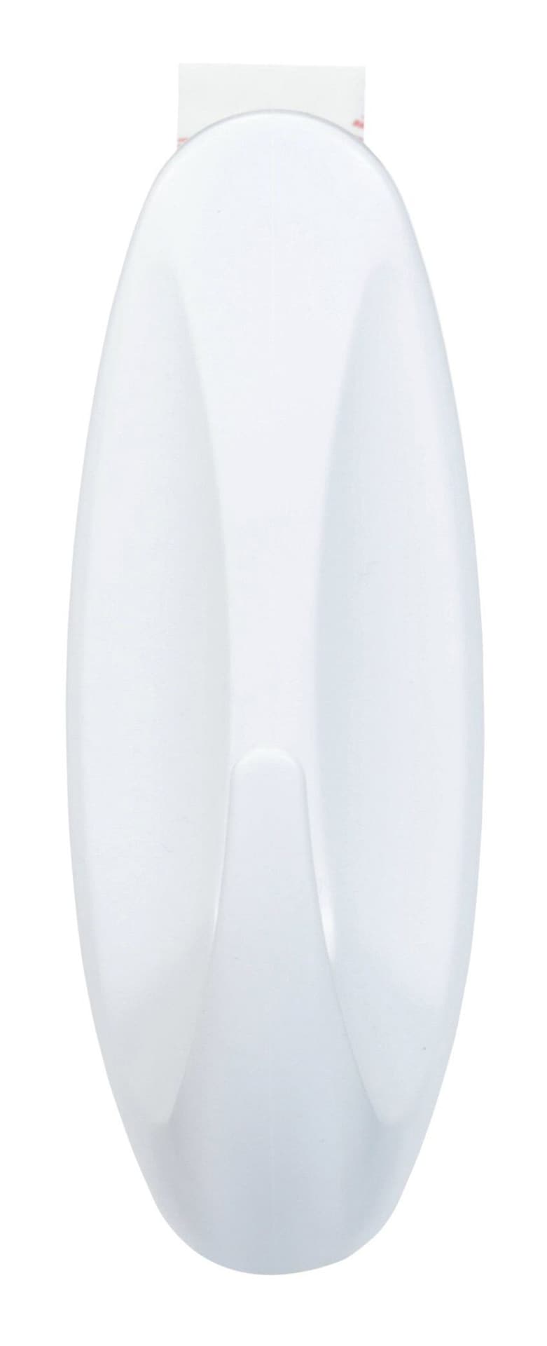 Command Large Designer Hook with Adhesive Strips, White, 5-lbs, 1 Strip per Pack V2
