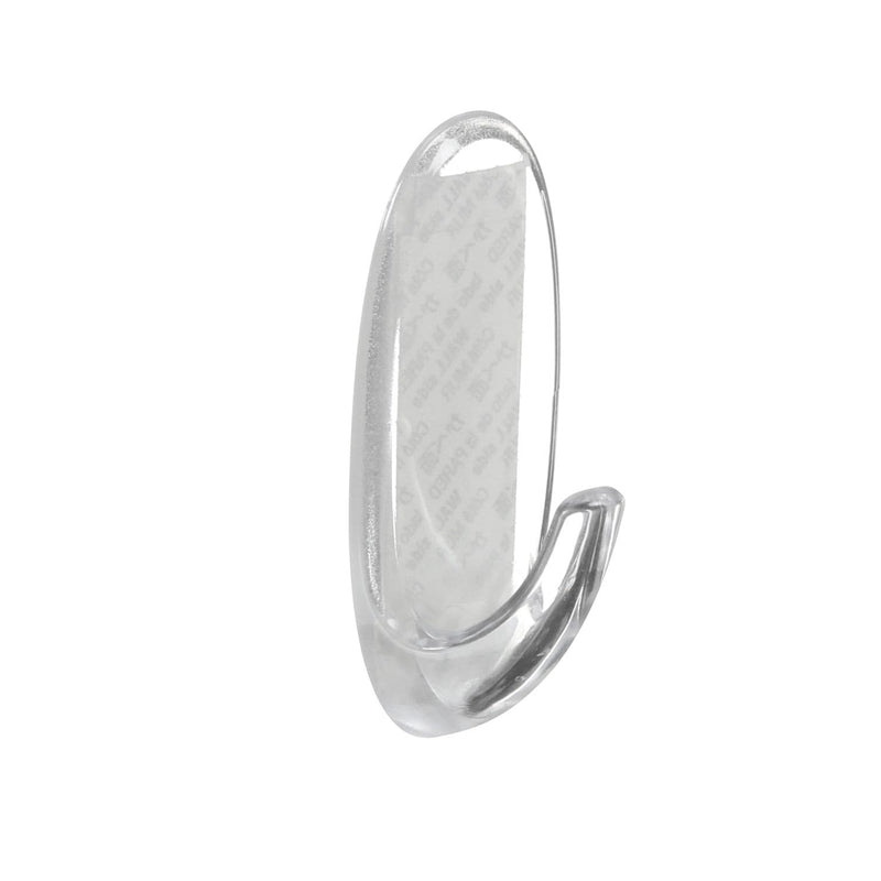 Command Medium Clear Hooks and Strips, Damage Free, 2-lb Capacity D4