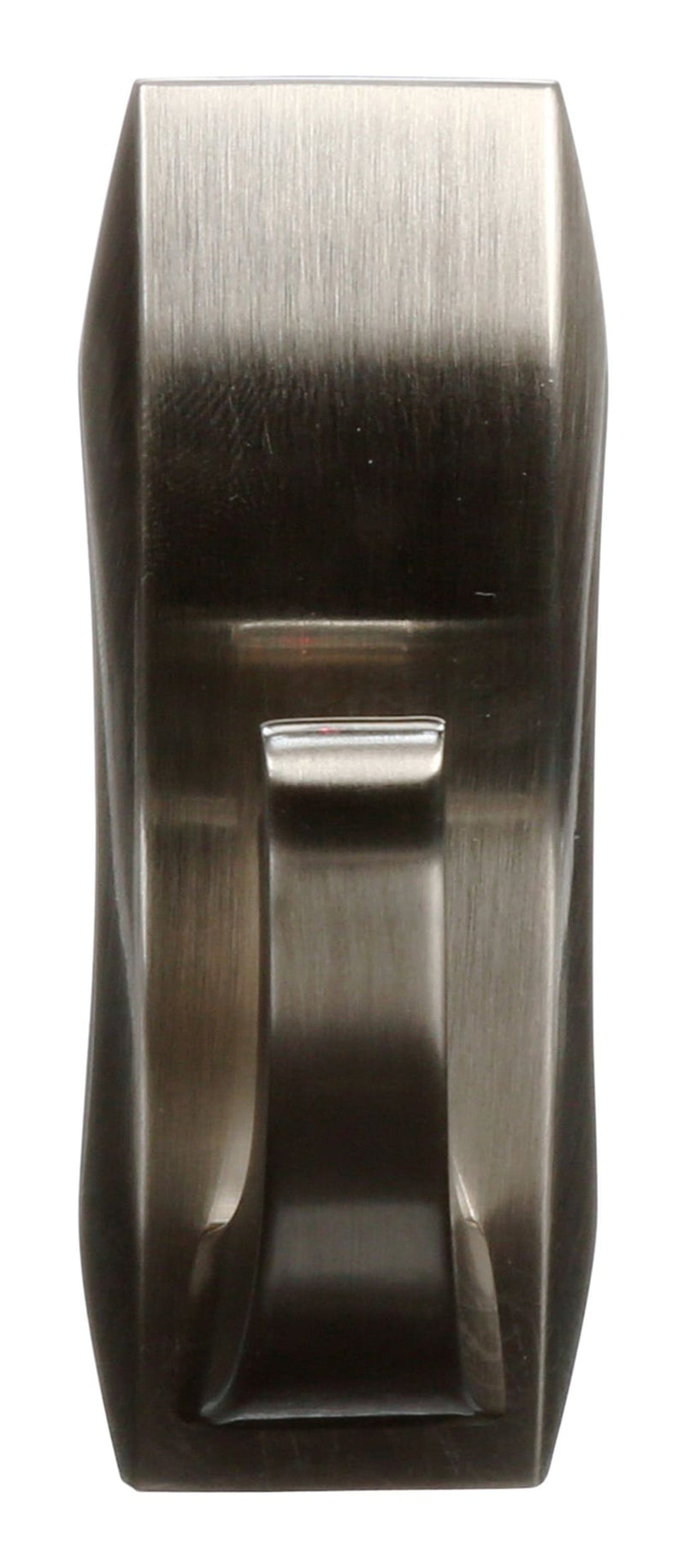 Command Medium Metal Décor Hook with Adhesive Strips, Brushed Nickel, 3-lbs, 1 Strip per Pack J0