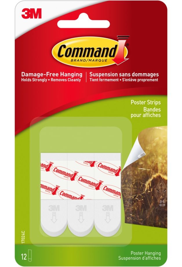 Command Removable Hook with Adhesive Strips, Damage Free Hanging, Reusable, Re-Position H8