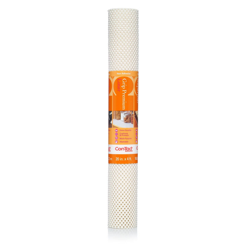 Con-Tact Grip Premium Non-Adhesive Cushioned Shelf/Drawer Liner, White, 20-in x 4-ft Z3