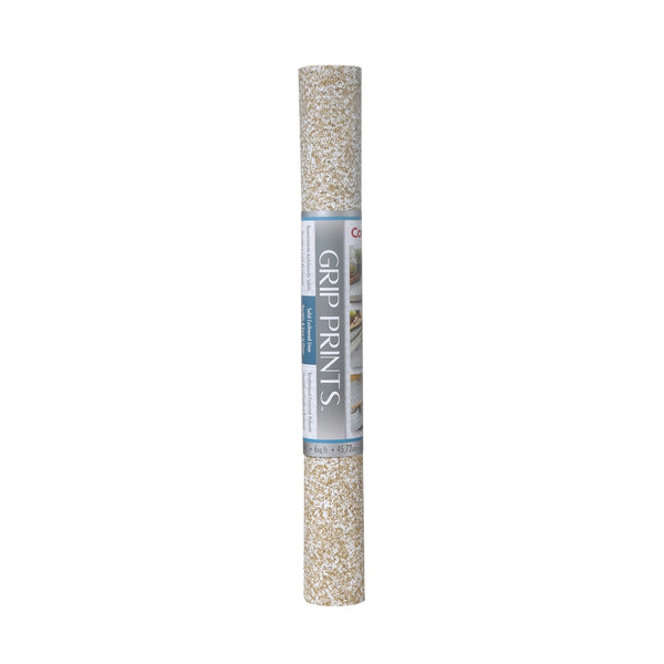 Con-Tact Grip Prints Non-Adhesive Cushioned Shelf/Drawer Liner, Beige Granite, 18-in x 4-ft B9