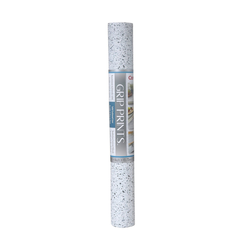 Con-Tact Grip Prints Non-Adhesive Cushioned Shelf/Drawer Liner, White Granite, 18-in x 4-ft K6