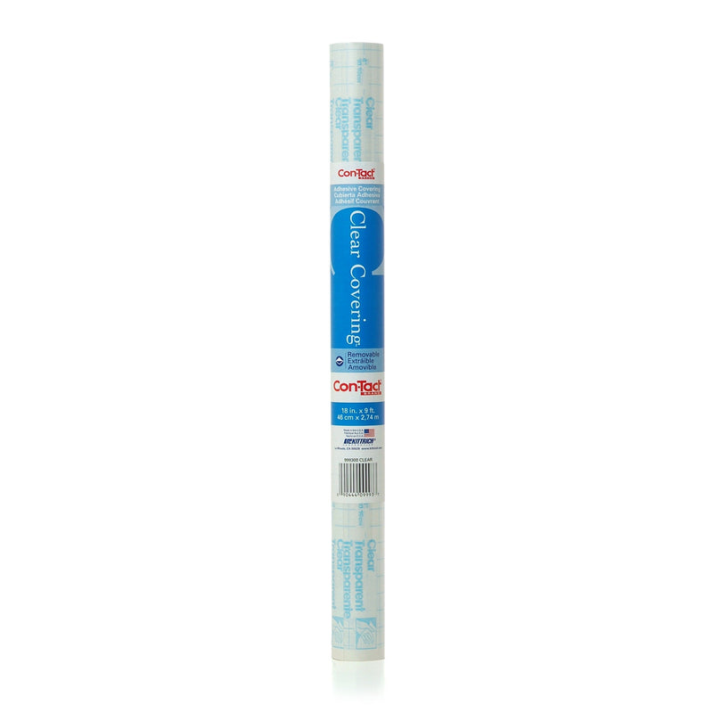 Con-Tact Removable Adhesive Shelf/Drawer Liner, Clear, 18-in x 9-ft Z5