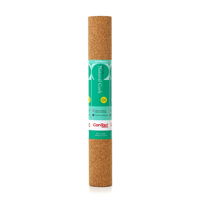 Con-Tact Self-Adhesive Multi-Use Cork Shelf/Drawer Liner & Bulletin/Message Board, 18-in x 4-ft T5