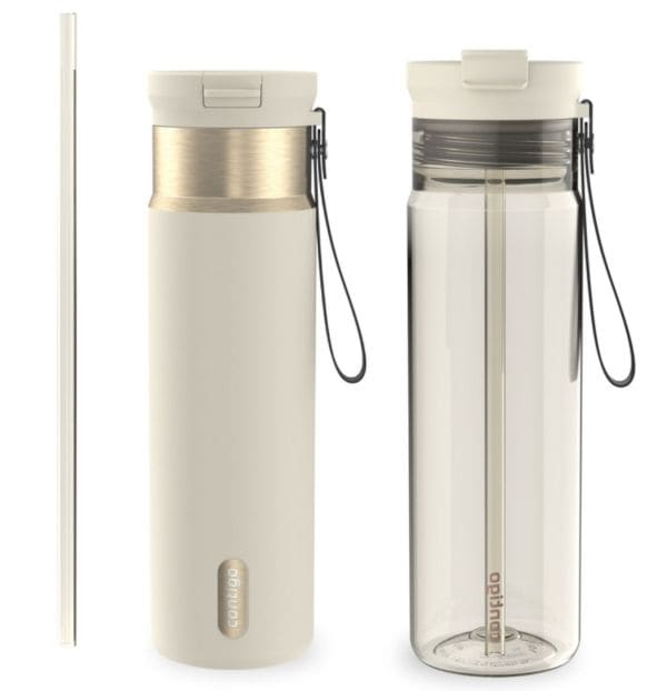 Contigo 24-oz SnapSeal and 28-oz Dual Sip, Oatmilk U5