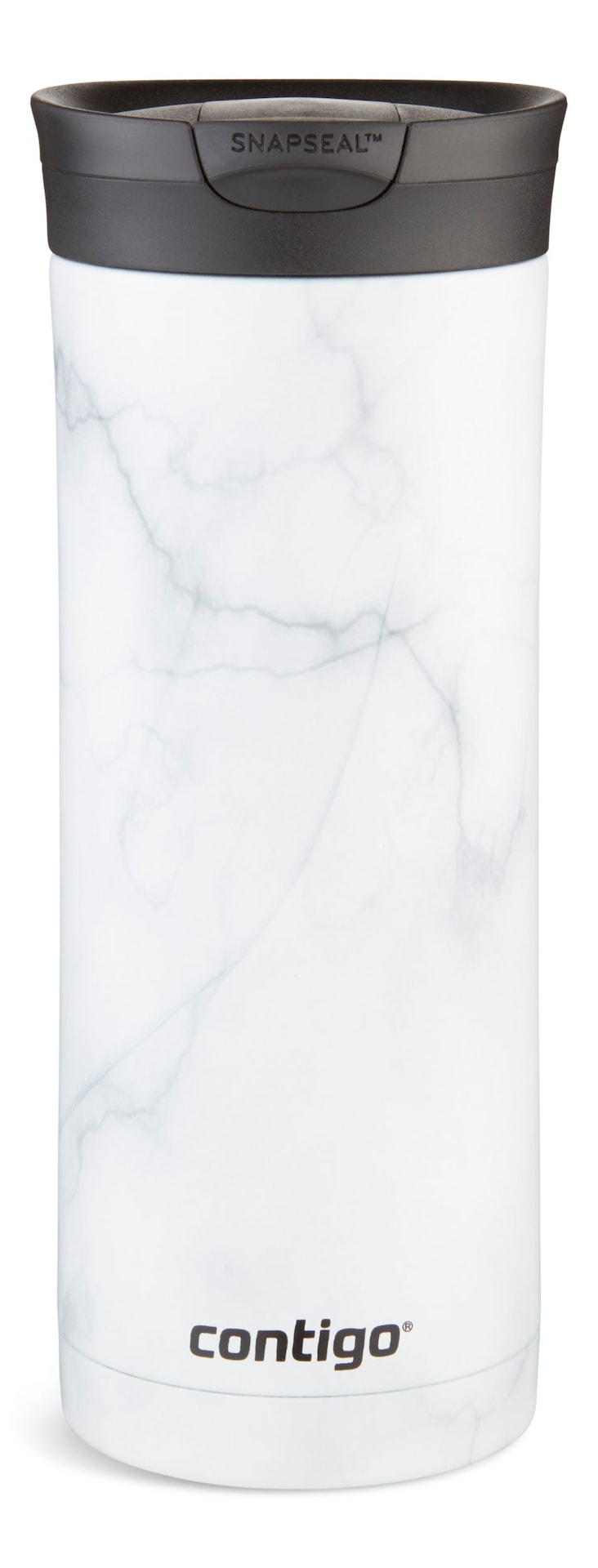 Contigo Huron 2.0 Couture Insulated Stainless Steel Travel Mug, Leak-proof Lid, White Marble, 20-oz P3
