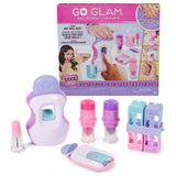 Cool Maker, GO GLAM Studio Nail Kit, Style 200 Nails, 4 Designs, 2 Polish Applicators & Mask, Ages 7+