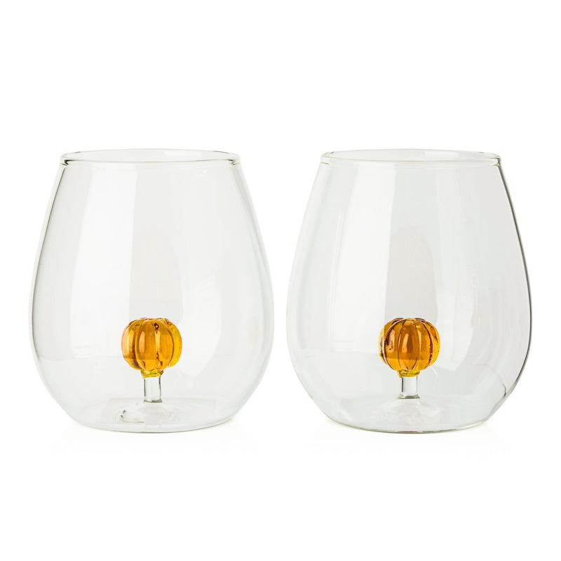 Core Home 591-mL Borosilicate Pumpkin Wine Tumbler, 2-pk N1