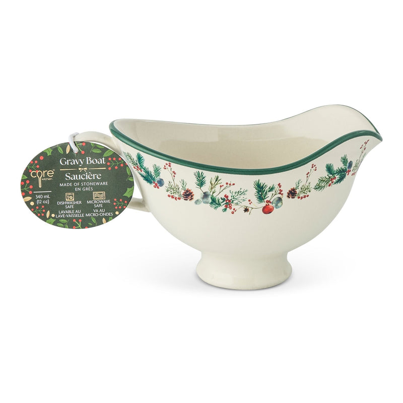 Core Home Winter Berry Gravy Boat, 9.9-cm, Dishwasher Safe I5