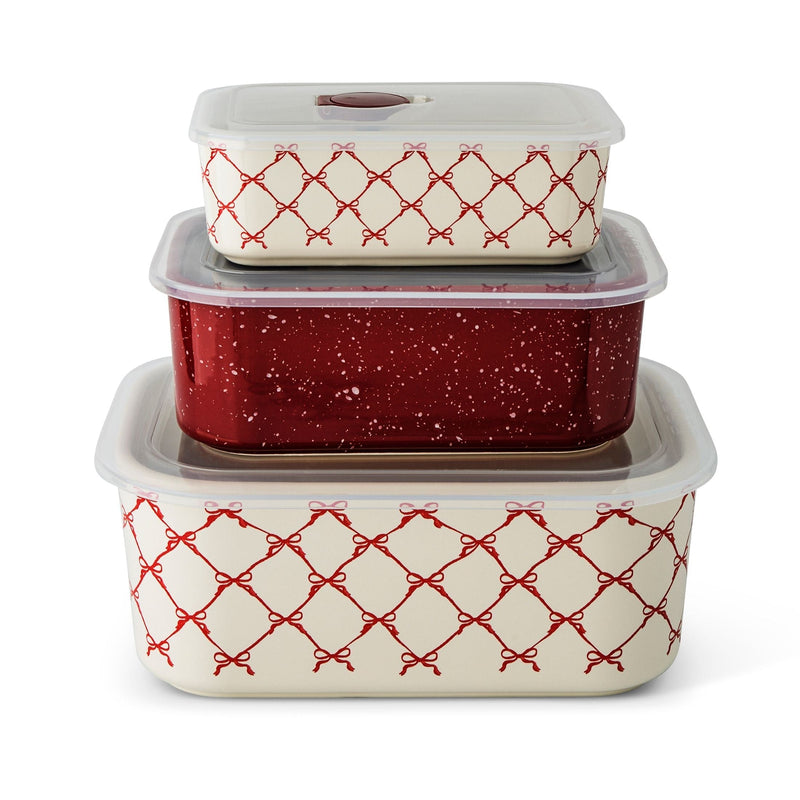 Core Kitchen Red Stackable Rectangular Baking Dishes, 6-pc C8