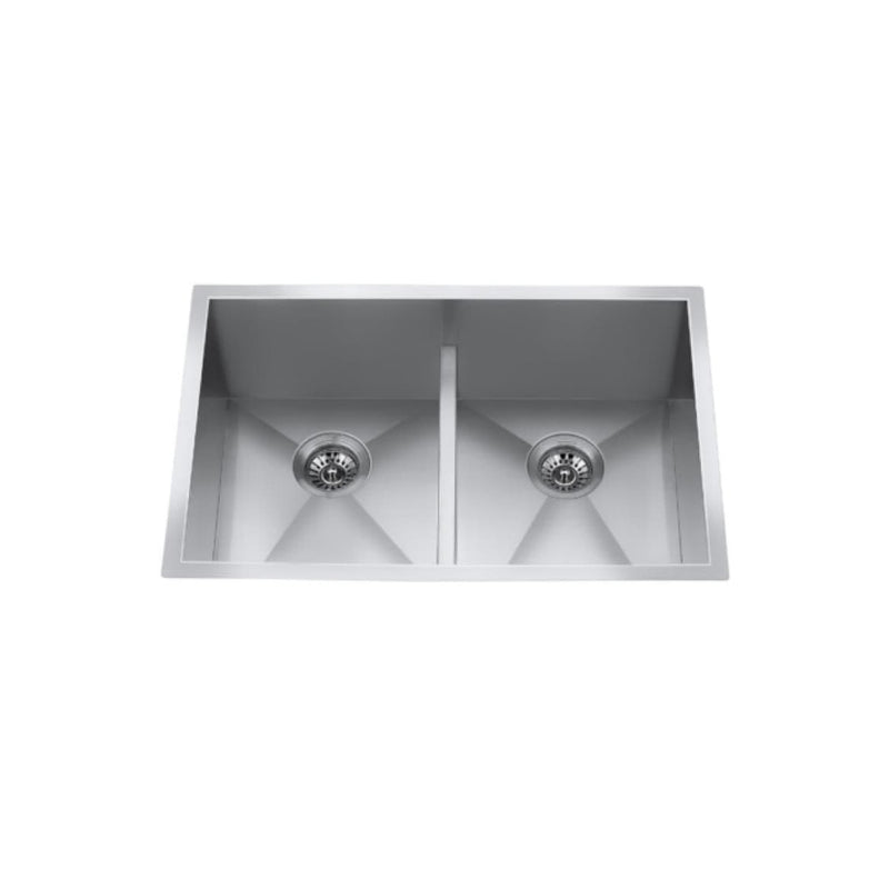 CraftX CXZD772L 29-in Low Divide Stainless Steel Double Bowl Sink A2