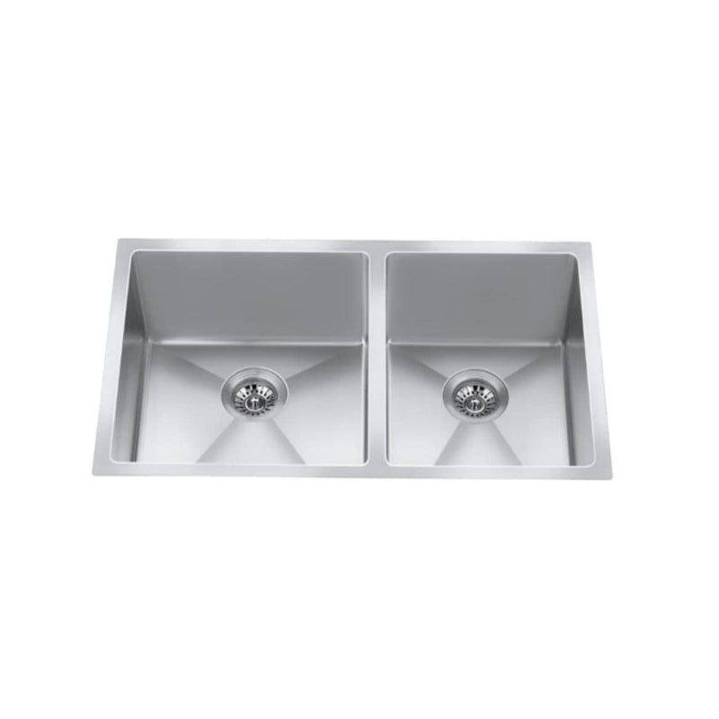 CraftX CXZD881L 32-in Low Divide Stainless Steel Double Bowl Sink G6