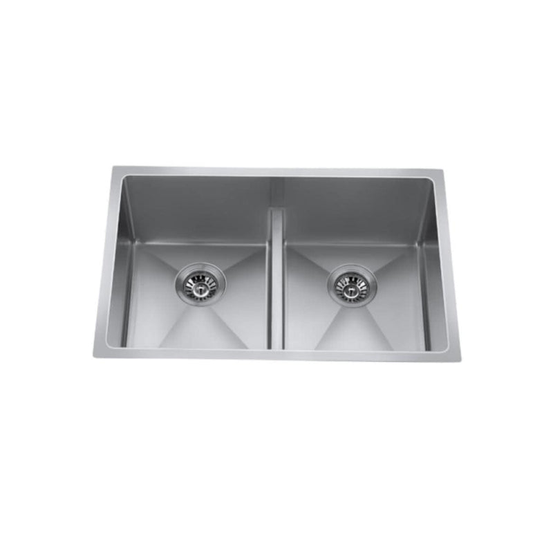 CraftX CXZD882L 29-in Low Divide Stainless Steel Double Bowl Sink X3