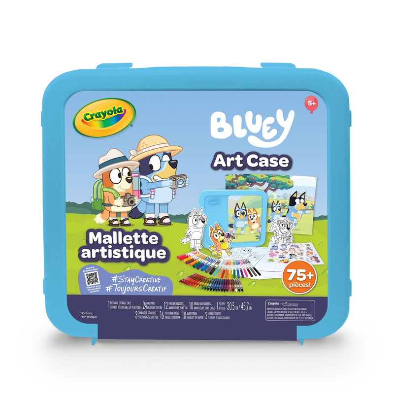Crayola Bluey Art Case, 78 Pieces, Multicolour W5