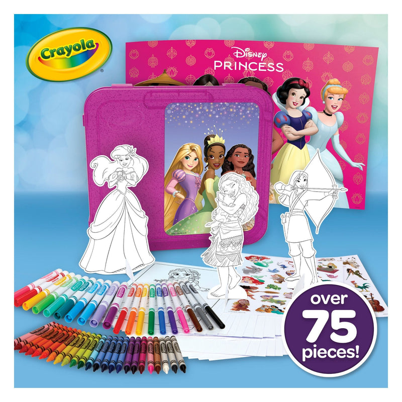 Crayola Disney Princess Art Case, Arts & Crafts Kit for Kids, 79-pc, Ages 5+ K9