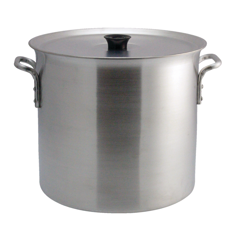 Crown Custom Heavy Duty Industrial Aluminum Stockpot with Handles, 32-L D8