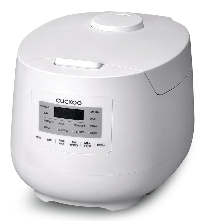 Cuckoo Rice Cooker with Steam Sterilization, 6-Cup, White N5