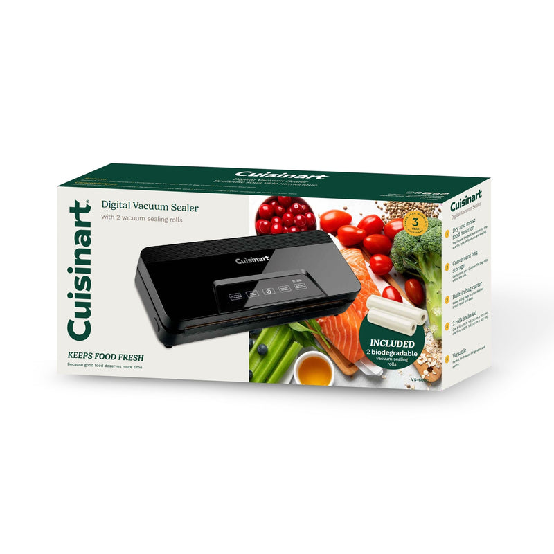 Cuisinart Digital Touch Screen Vacuum Sealer, with 2 Rolls L6