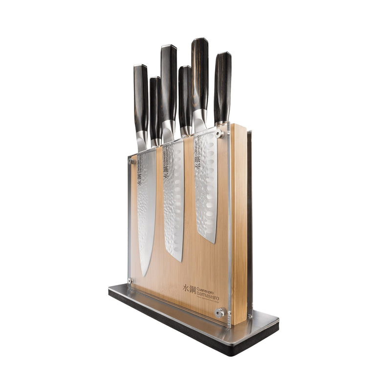 CUISINE:: PRO DAMASHIRO EMPEROR SHI 7PC KNIFE BLOCK Z7