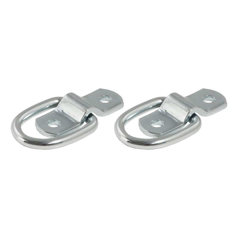 CURT 1-in x 1-1/4-in Surface-Mounted Tie-Down D-Rings, 1200-lb, 2-pk C8