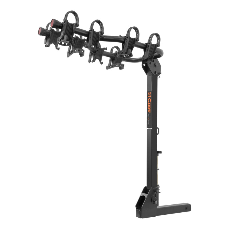 CURT 12126 Premium Hitch-Mounted Bike Rack (4-Bike, 2-in Shank) X9
