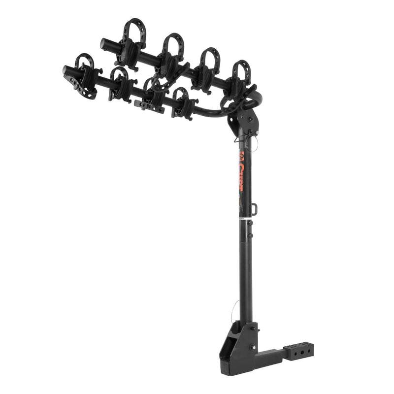 CURT 18030 2-Bike To 4-Bike Two Arm Hitch Mount Bike Rack, Fits 1-1/4, 2-in Receiver, Black U3