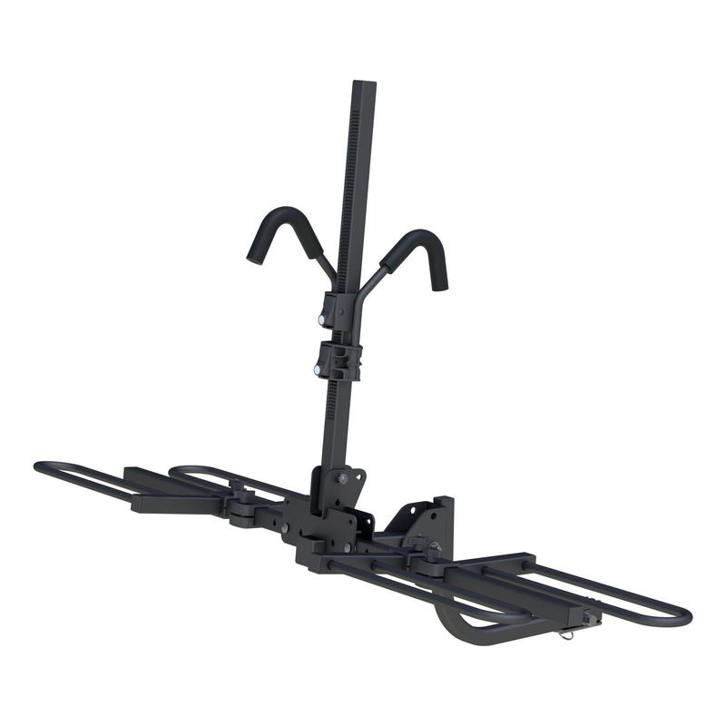 CURT 18085 2-Bike Tray-Style Hitch Mount Bike Rack, Fits 1-1/4, 2-in Receiver, Black V6