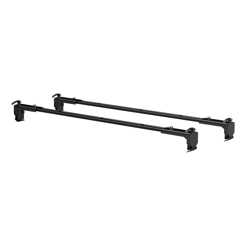 CURT 18122 Quick-Release Roof Rack Crossbars, Black Steel, Select Jeep Wrangler JK B5