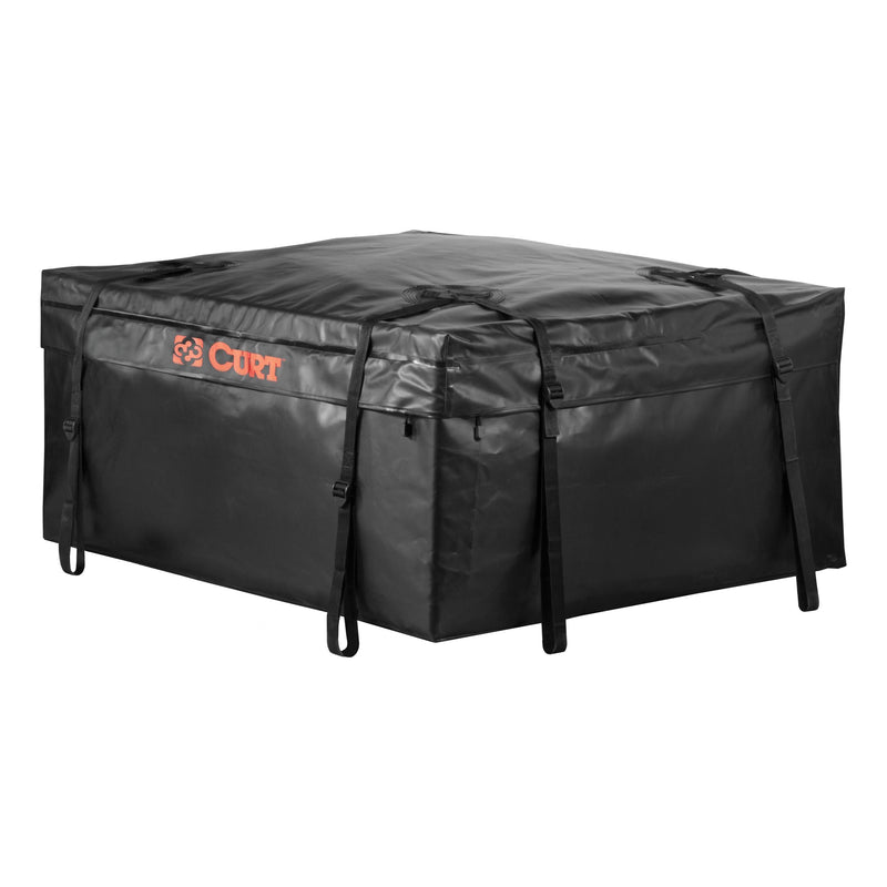 CURT 18220 Weather-Resistant Vinyl Roof Top Cargo Bag, Black, 38 x 34 x 18-in N7