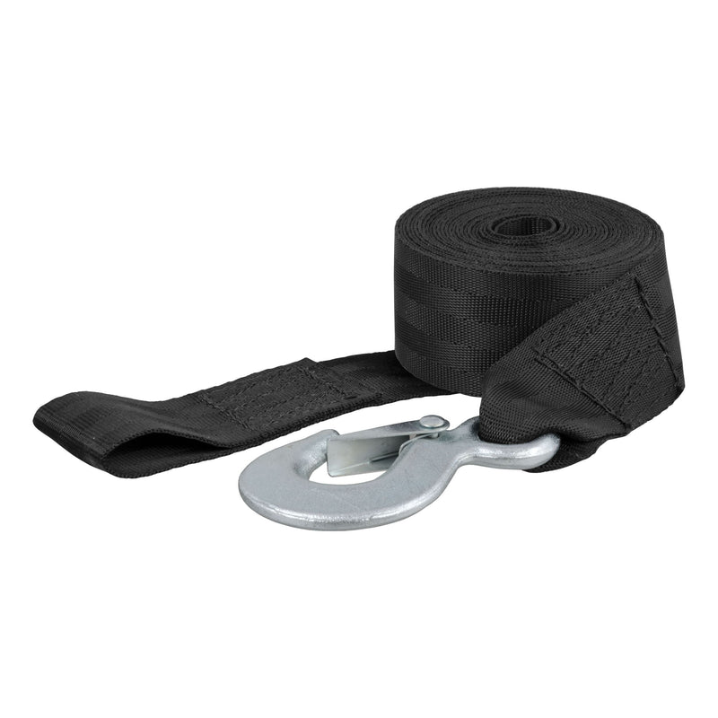 CURT 29450 15-ft Winch Strap with Snap Hook (1,100-lb) J2