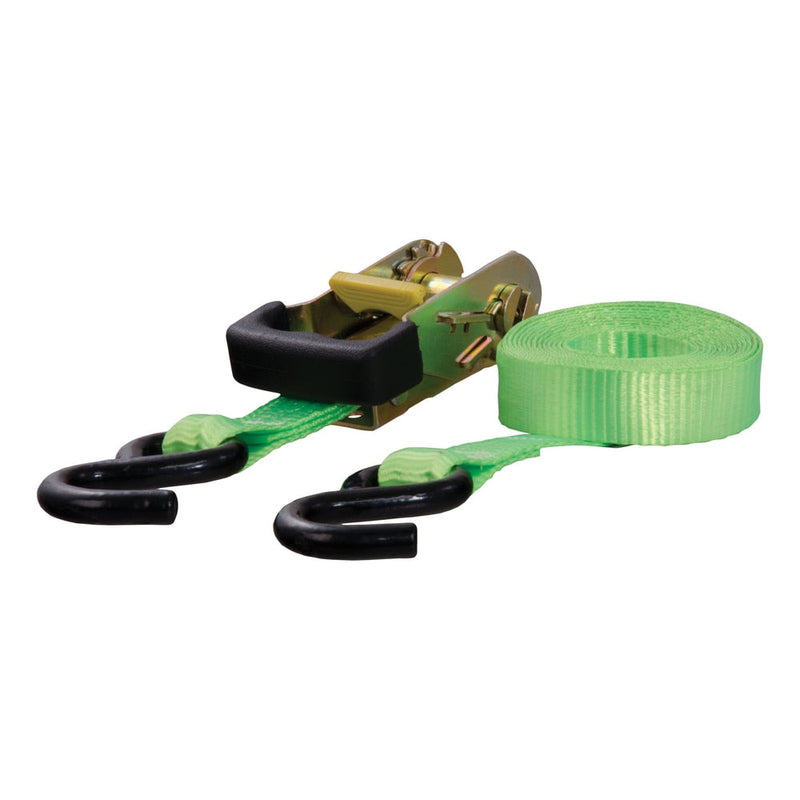 CURT 83027 16-ft Lime Green Cargo Strap with S-Hooks (1,100-lb) R3