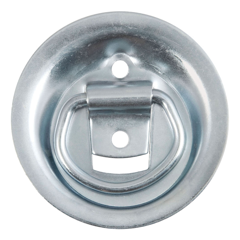 CURT 83710 1-1/8-in x 1-5/8-in Recessed Tie-Down Ring (1000-lb, Clear Zinc) F8