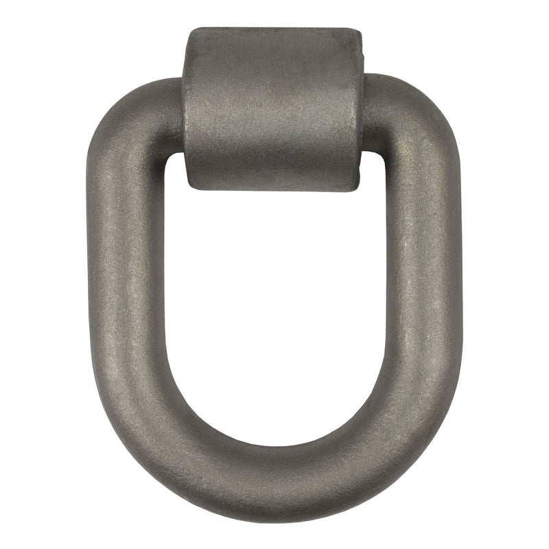 CURT 83780 3 x 4-in Weld-On Tie-Down D-Ring (15,587 lbs, Raw Steel) S3