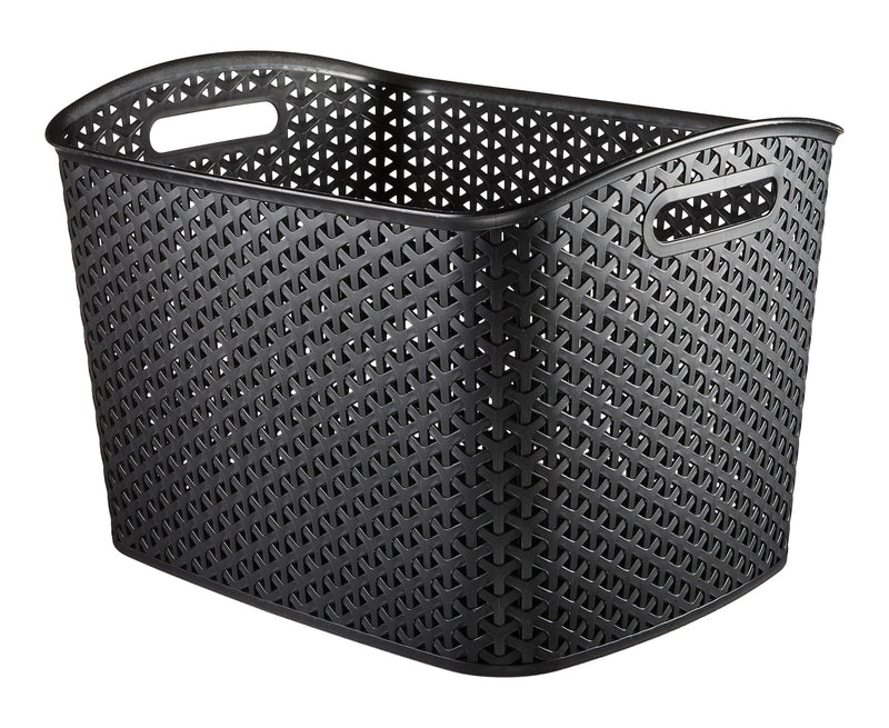 Curver My Style Extra Large Woven Storage Basket, Black G2