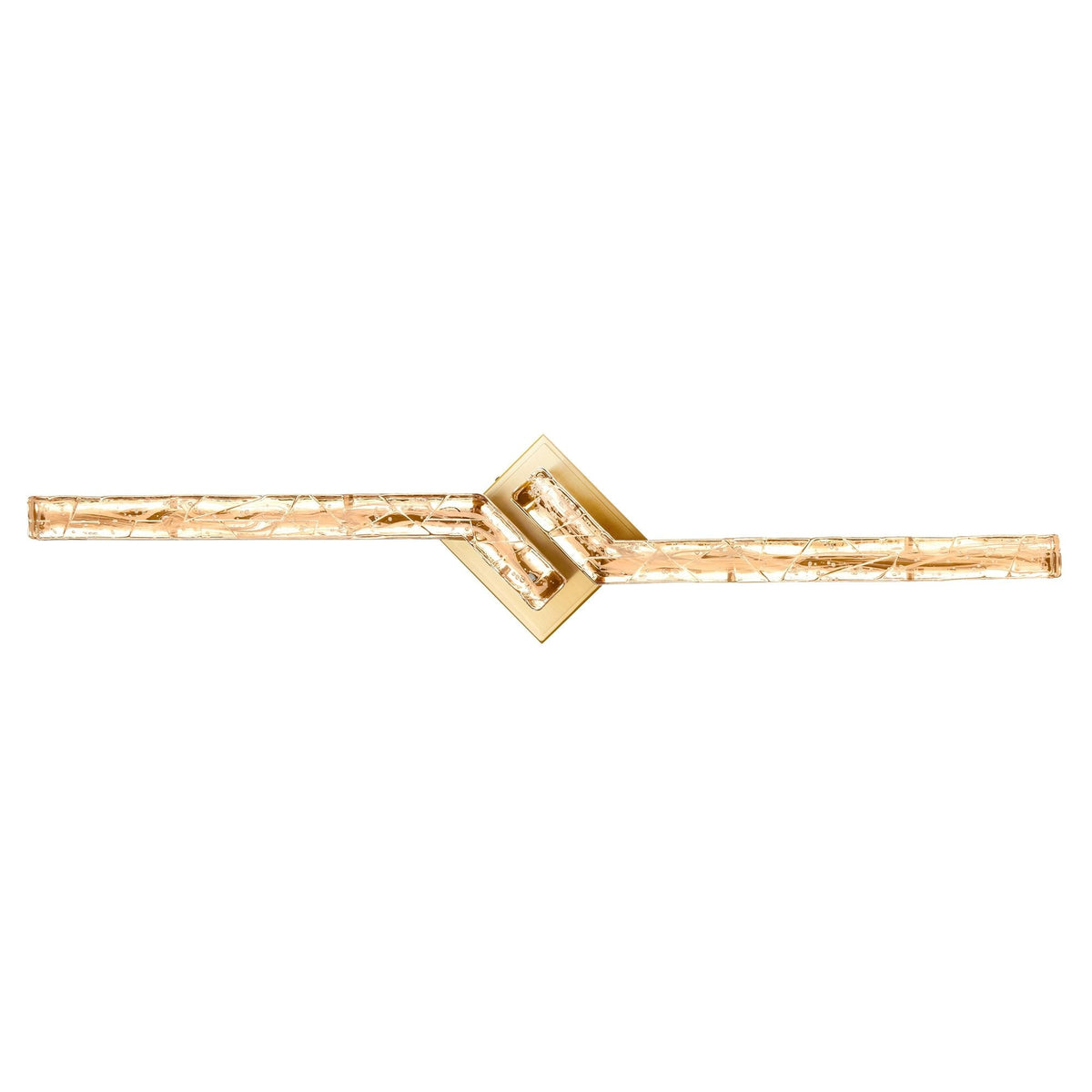 CWI Lighting Contour Integrated LED 33in Brass Vanity Light