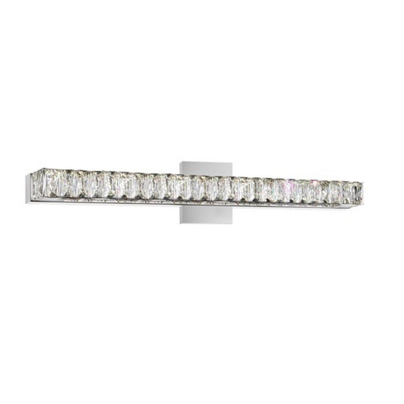 CWI Lighting Milan LED Vanity Light, Chrome, 24-in O3