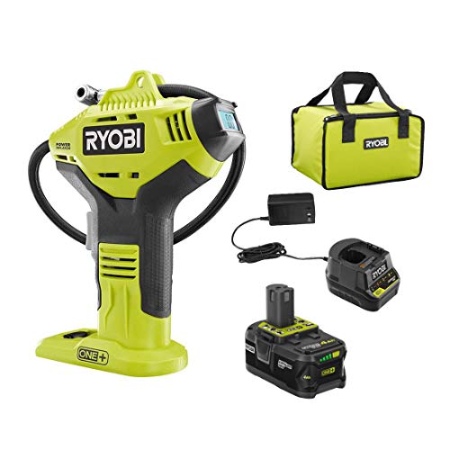 Cordless High Pressure Inflator with Digital Gauge & 18V Lithium-Ion Battery, Portable Tire & Sports Equipment Pump Y6