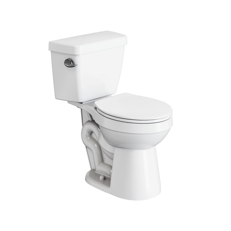Danze 2-Piece Round Toilet Bowl with Soft Close, White, 4.8-L, Single Flush R9