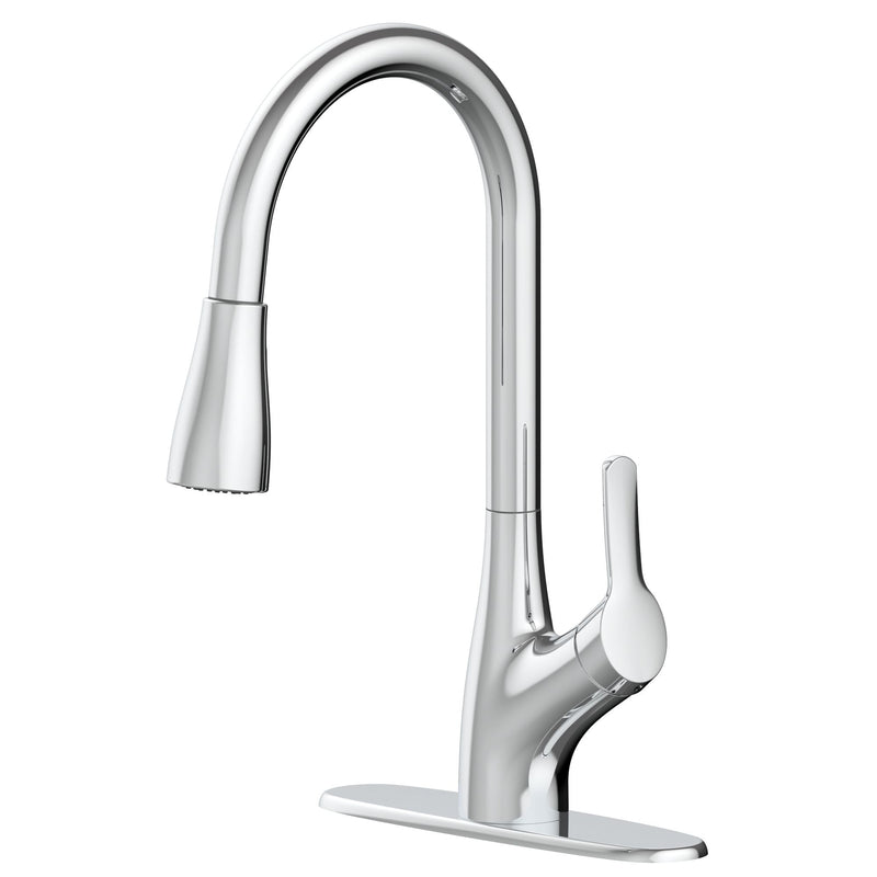 Danze Clarivo 2-in-1 Filtration 1-Handle Pull Down Kitchen Faucet, Various Finishes Y8