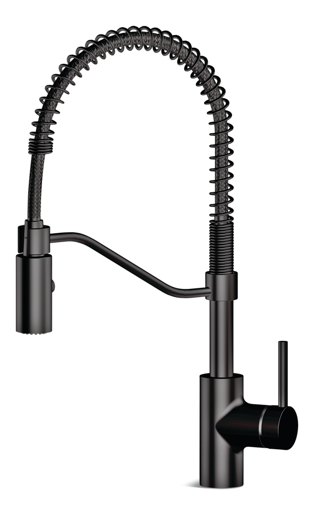 Danze Jasper Single Handle Pull Down Kitchen Faucet, Matte Black U1
