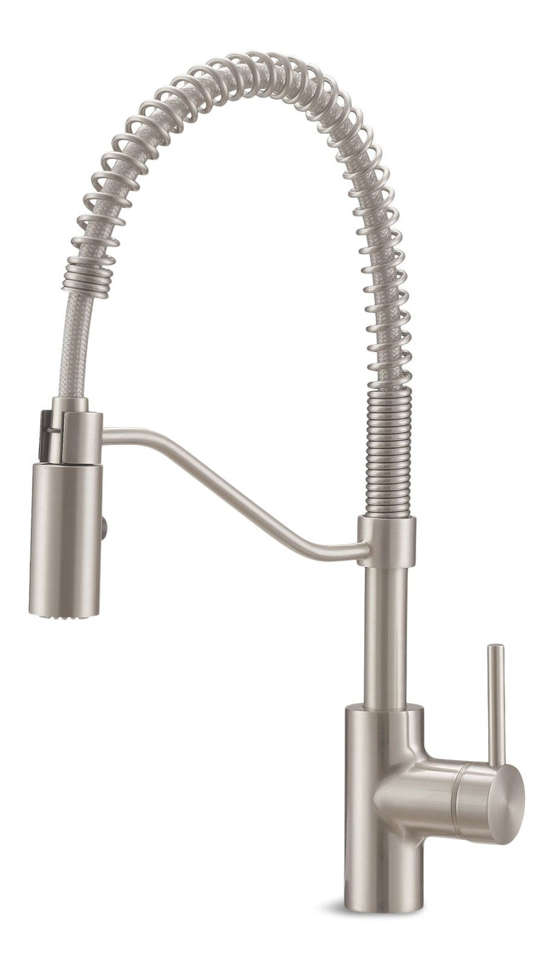 Danze Jasper Single Handle Pull Down Kitchen Faucet, Stainless Steel H7