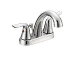 Danze Plymouth Double Handle 4-in Centreset Bathroom Sink Faucet with Pop-Up Drain, Chrome