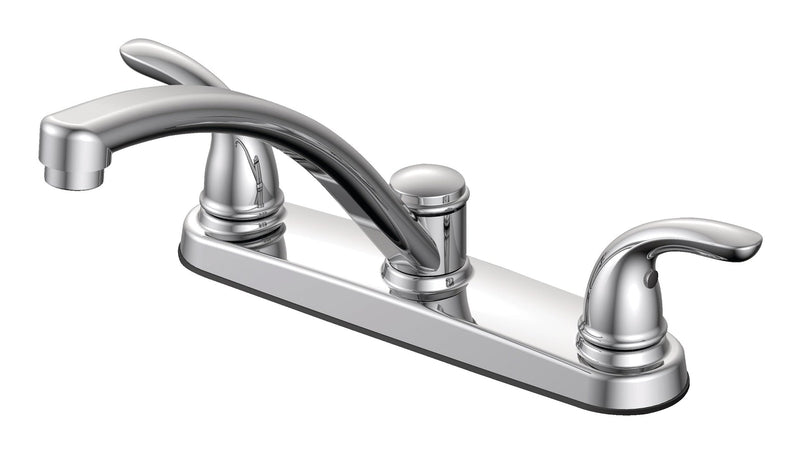 Danze Renovate Double Handle Kitchen Faucet, Chrome Z5