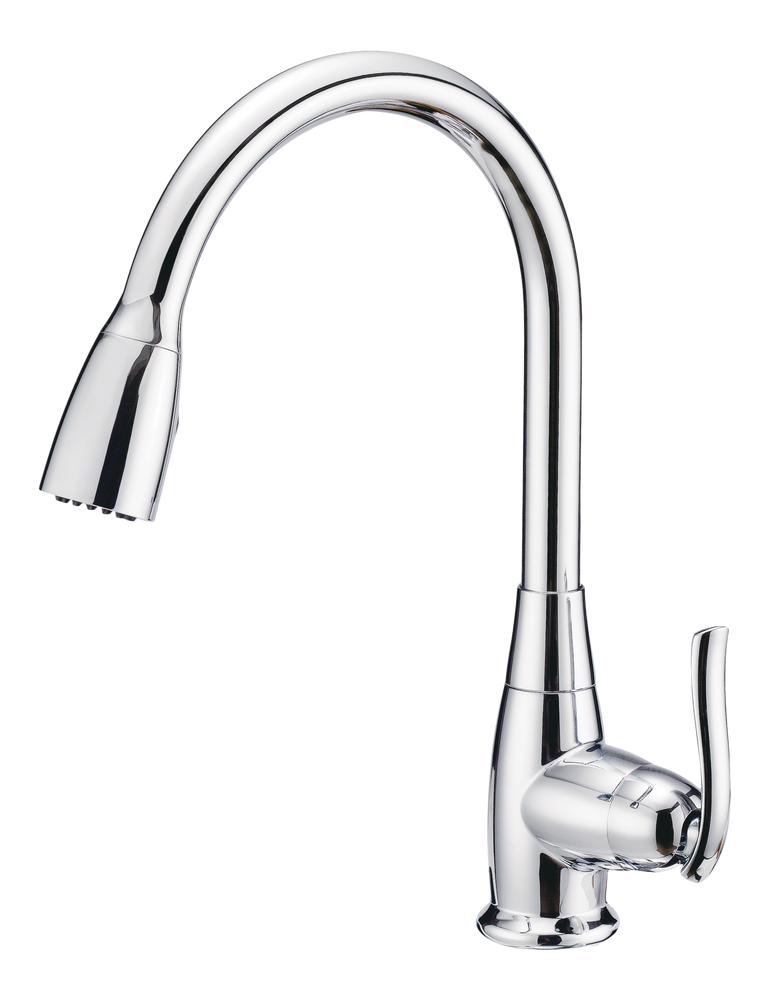 Danze Terrazo Single Handle Pull Down Kitchen Faucet, Chrome V6