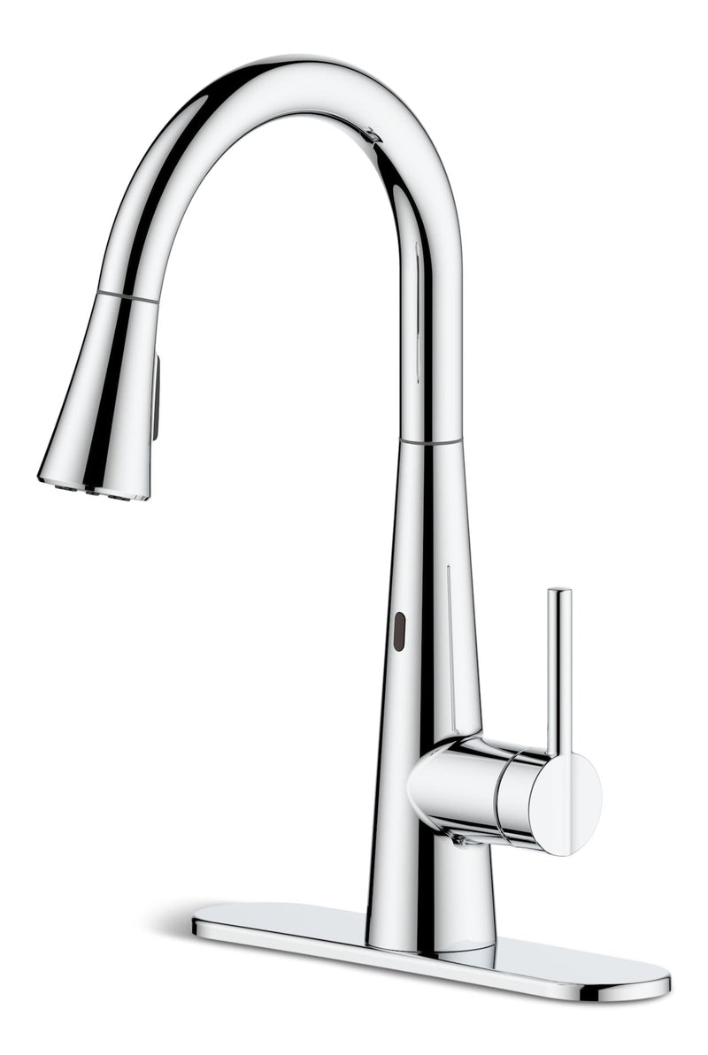 Danze Tronus Dual-Sensor 1-Handle Pull Down Sprayhead Kitchen Faucet, Various Finishes V0