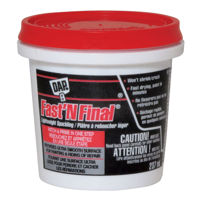DAP Fast N' Final Lightweight Spackling, 237-mL Q4